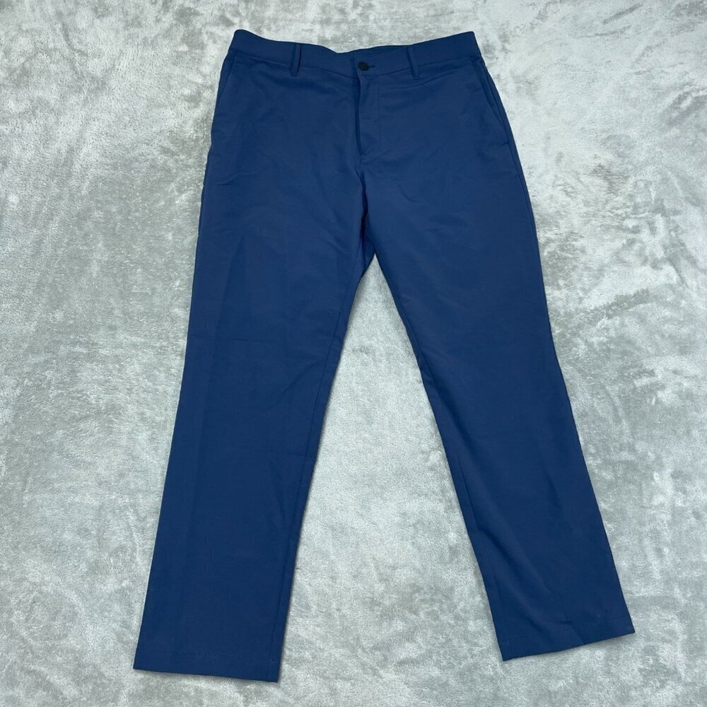 Banana Republic Navy Blue 34x30 Stretch Polyester Dress Pants a1044